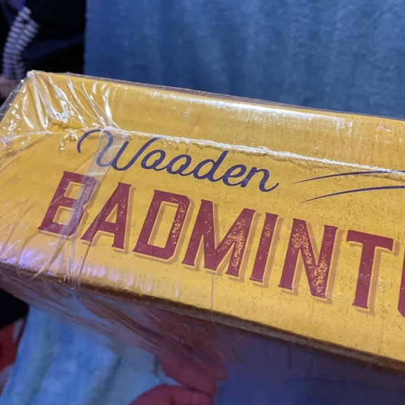 "NEW" Crown Sporting Goods Vintage Wooden Badminton Set - Picture 4 of 5